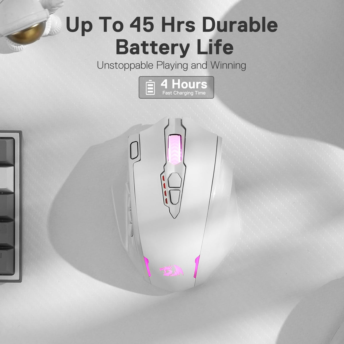 Redragon M908 Impact MMO Gaming Maus Kabelgebunden RGB 12400 DPI