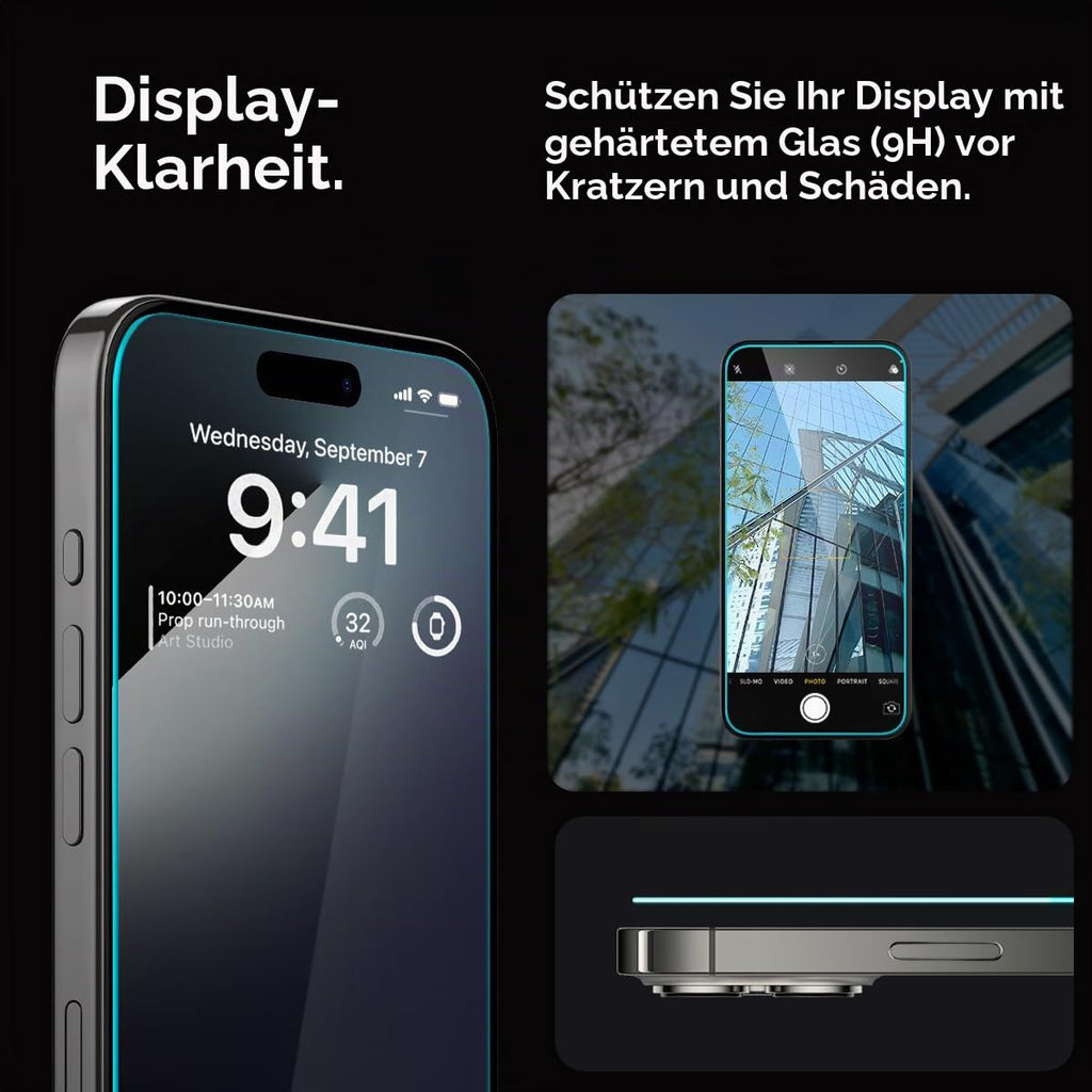 Spigen EZ Fit Schutzfolie [2 Stück] für iPhone 18 Pro, iPhone 17 Pro
