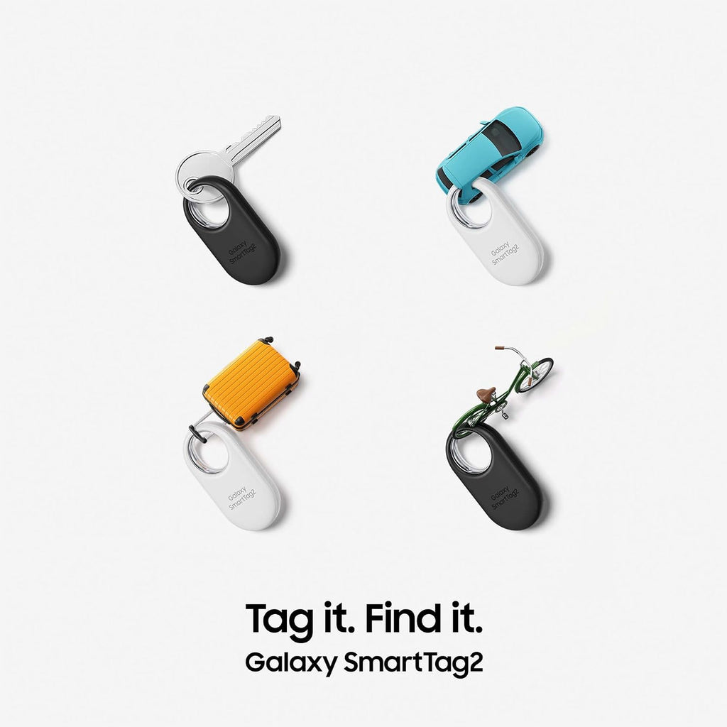 Samsung Galaxy SmartTag2 Bluetooth-Tracker, Kompassansicht, Suche in der Nähe, mit bis zu 500 Tage Laufzeit, wassergeschützt, Schwarz (1 Stück)