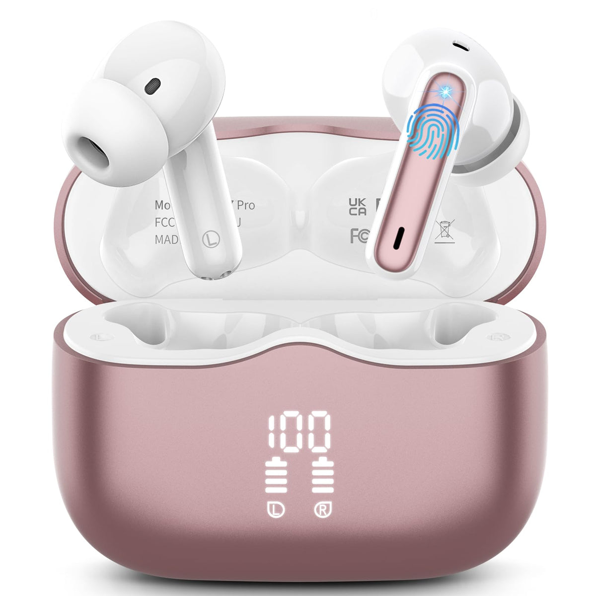 Bluetooth Kopfhörer, Kopfhörer Kabellos Bluetooth 5.4, Tiefer Bass Ohrhörer