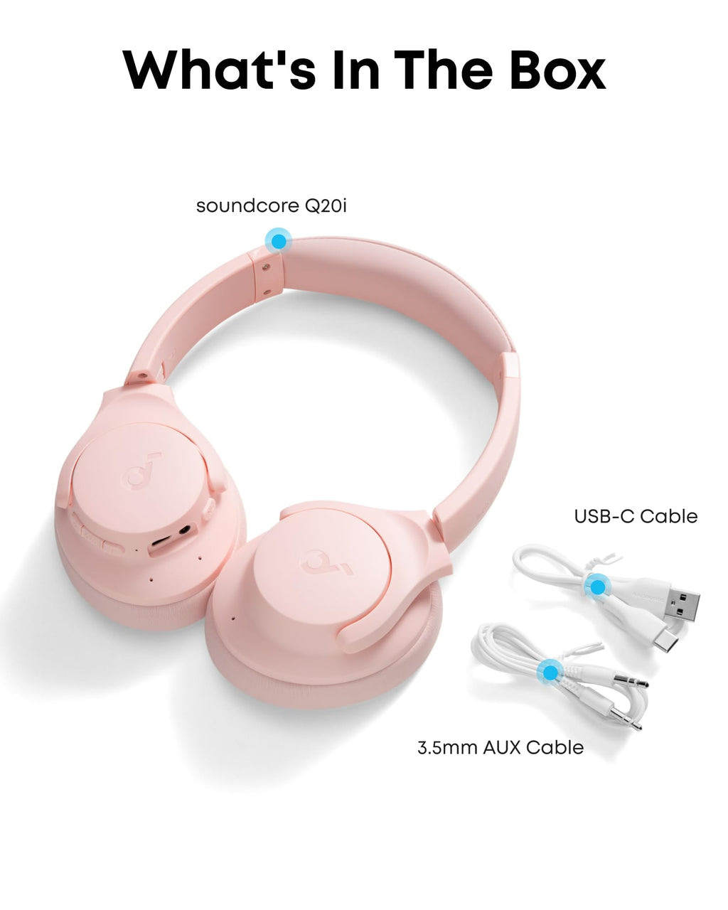 Soundcore by Anker Q20i kabelloser Bluetooth Over-Ear-Kopfhörer