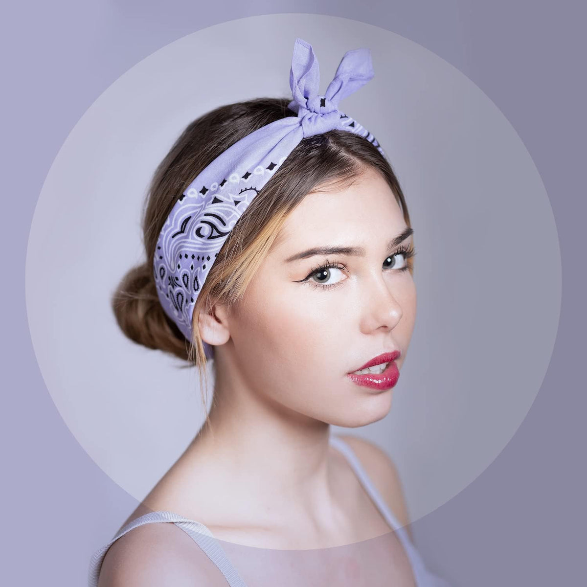 Bandana 100% Coton Qualité Premium - Epaisseur Supérieure - 20 Couleurs Exclusives - Motif Paisley