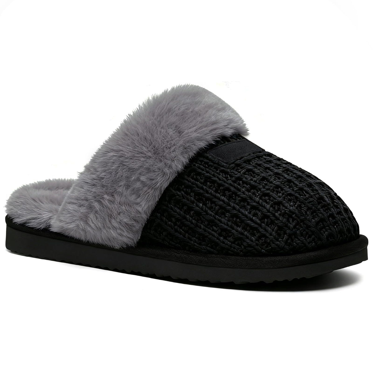 Litfun Fuzzy Slippers for Women Memory Foam Indoor House Shoes