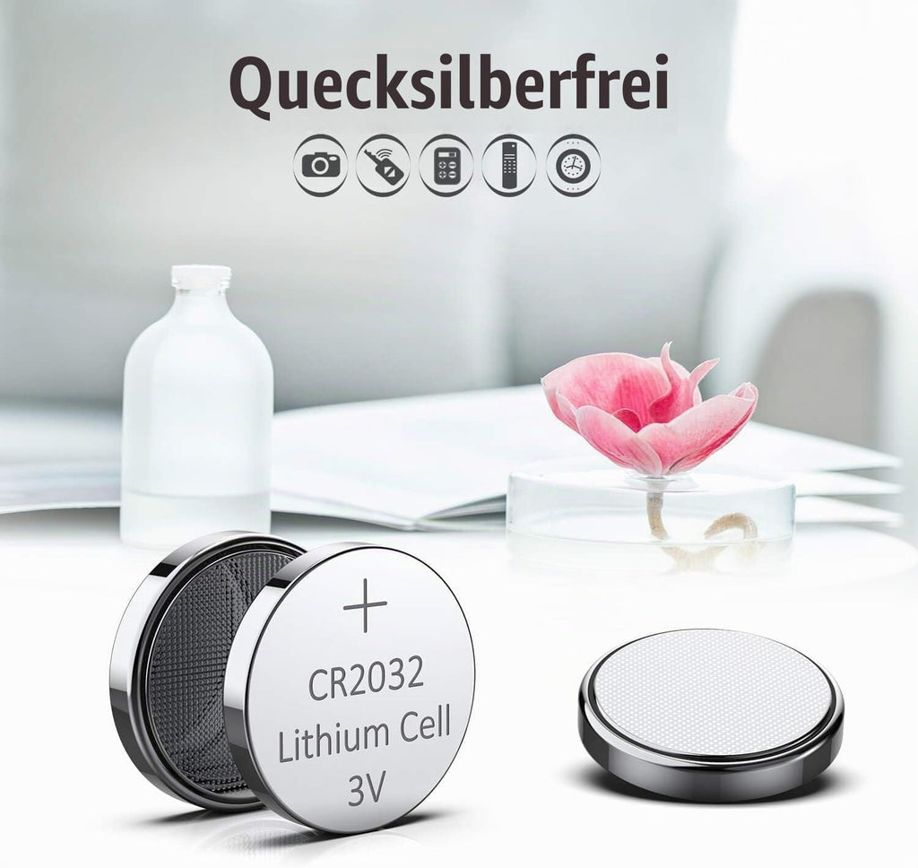 CR 2032 30er Votivkerzen,CR2032 Batterien 3V Lithium-Knopfzelle,Teelichter, Video, Computer, Rechner, IC-Karten