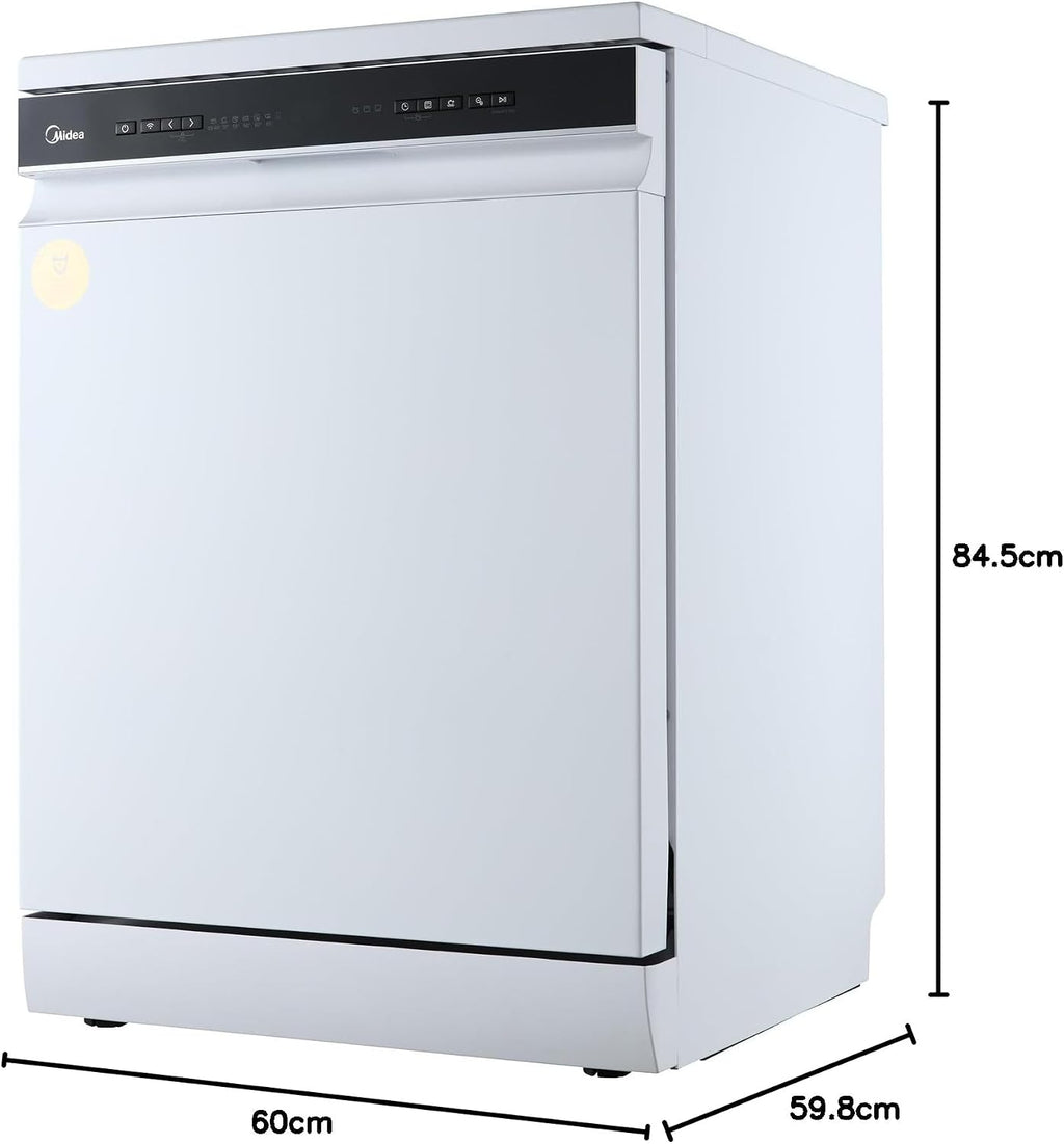 Midea Geschirrspüler Teilintegriert 60 cm Einbau Spülmaschine 13 Gedecke