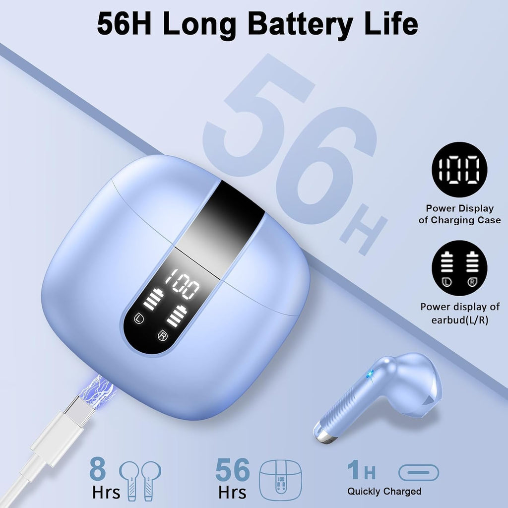 Drsaec Bluetooth Kopfhörer, In Ear Kopfhörer Kabellos Bluetooth 5.4