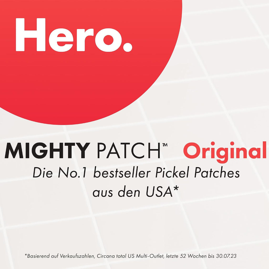 Hero Mighty Patch Original, Hydrokolloid Pickelpflaster, 72 Stück