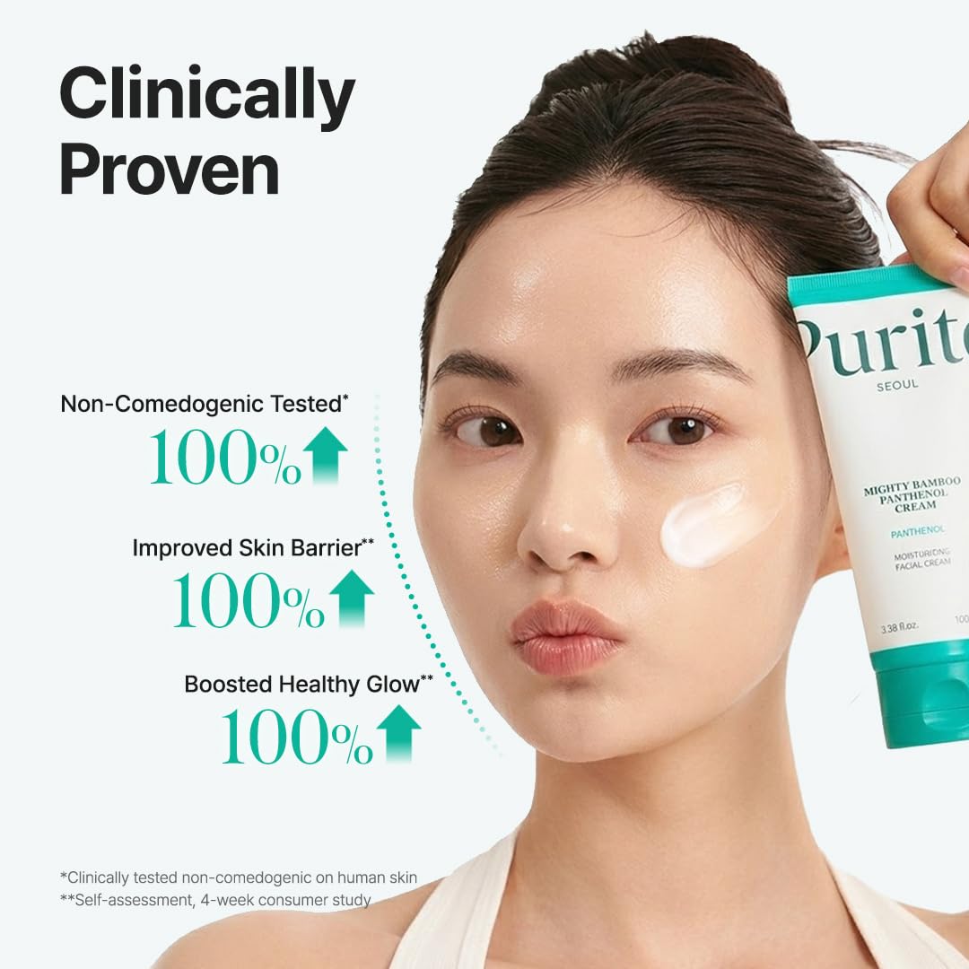 PURITO Panthenol 10% Cream für empfindliche Haut, 100 ml