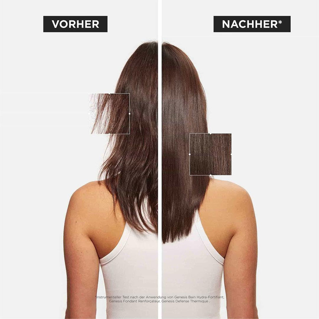 Kérastase Shampoo für feines Haar, Nährendes und kräftigendes Haarbad gegen Haarverlust, Bain Hydra-Fortifiant, Genesis, 500 ml