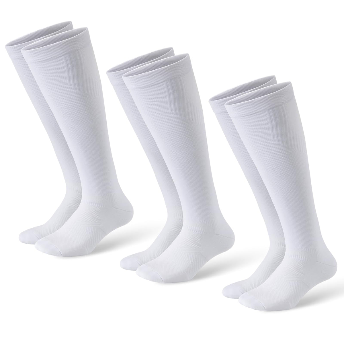 Compression Socks for Women and Men,15-20 mmHg Support(3 Pairs)