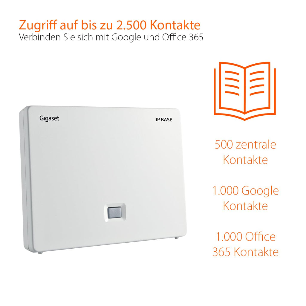Gigaset Comfort 520A Duo - 2 Schnurlose DECT-Telefone mit Anrufbeantworter - Beste Audioqualität mit Freisprechfunktion - Anrufschutz - Adressbuch 200 Kontakten, titan-schwarz [Deutsche Version]