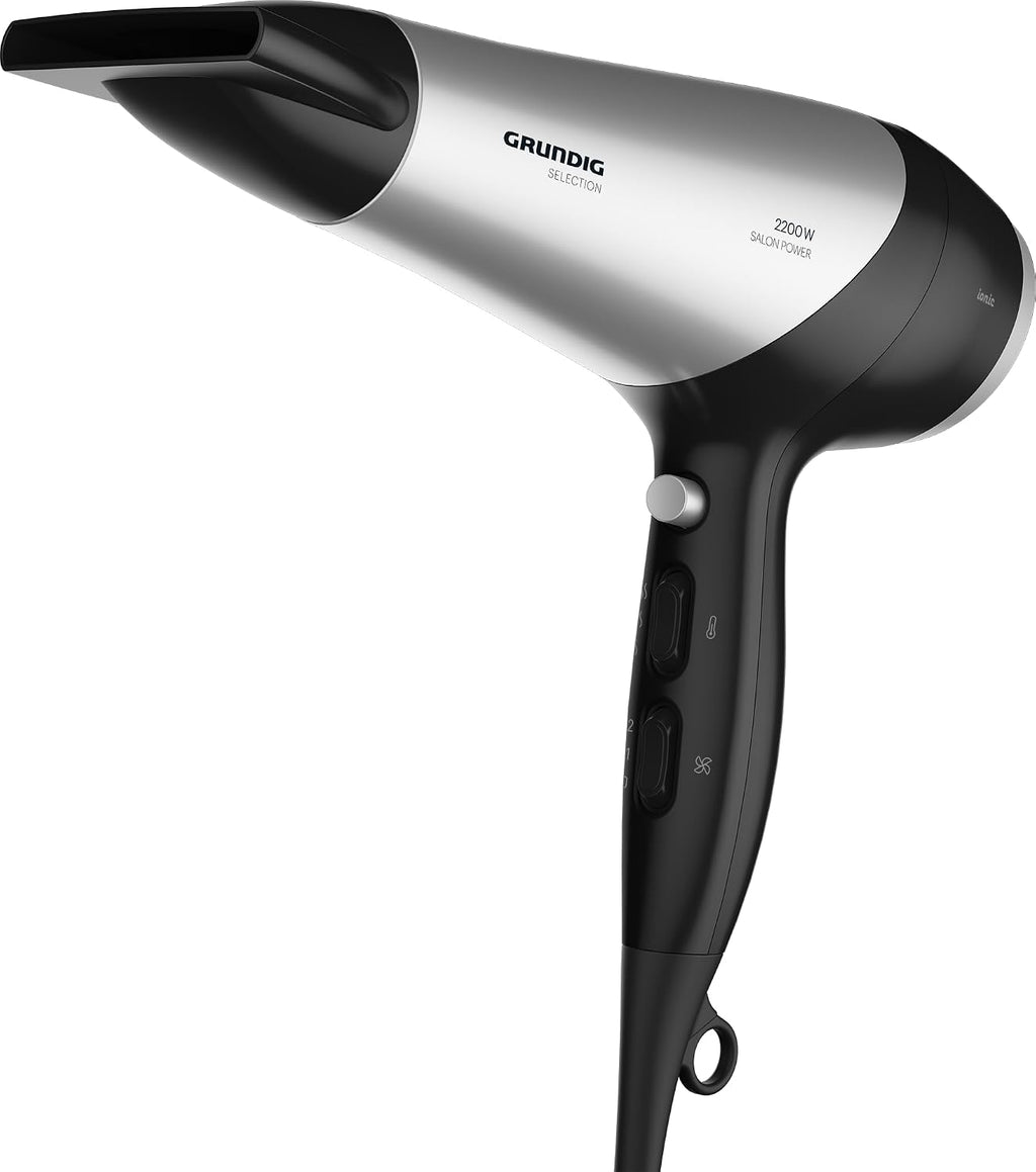 Grundig HD 6080 B Haartrockner, Ionen-Föhn, 2200 W