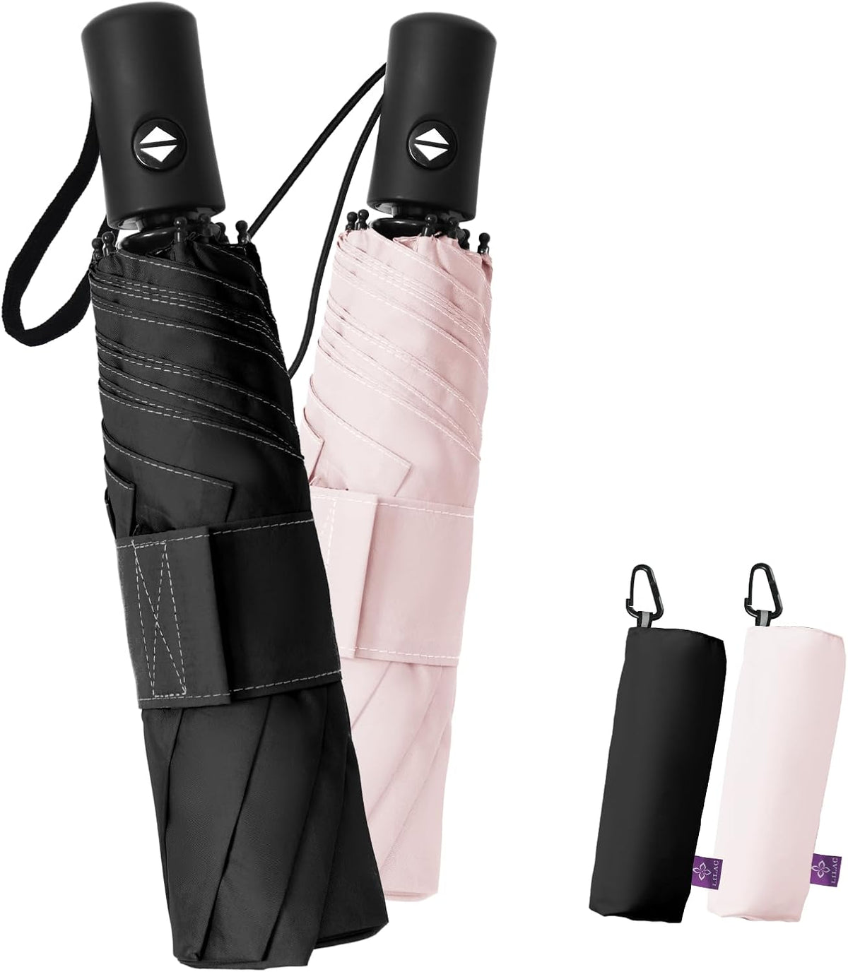 LILAC Regenschirm Klein Stabil Windfest
