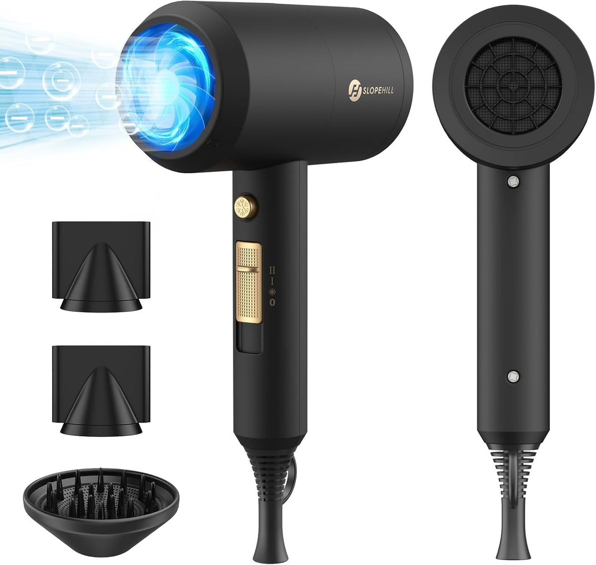 Ionen Föhn AC Motor 1800W Haartrockner slopehill Schnelltrocknen Hair Dryer