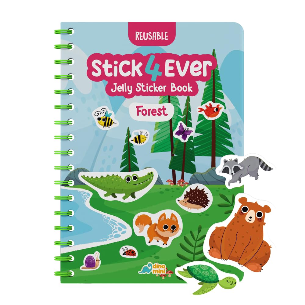 Stick4Ever Jelly Sticker Book® - for Kids - Waterproof