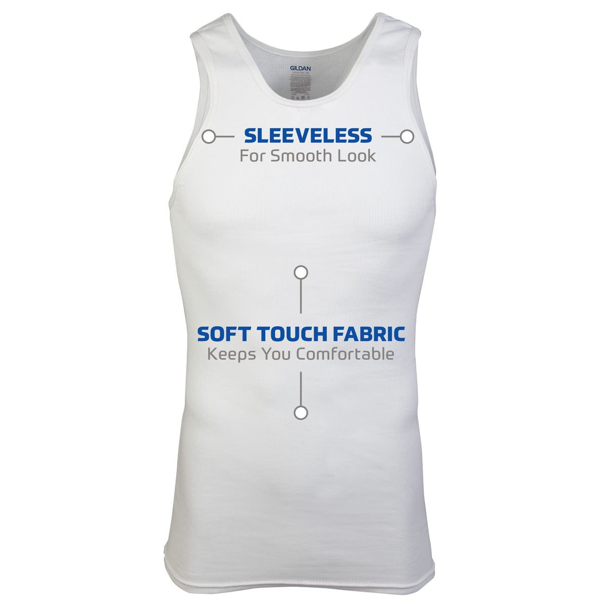 Gildan Men's A-Shirt Tanks, Multipack, Style G1104