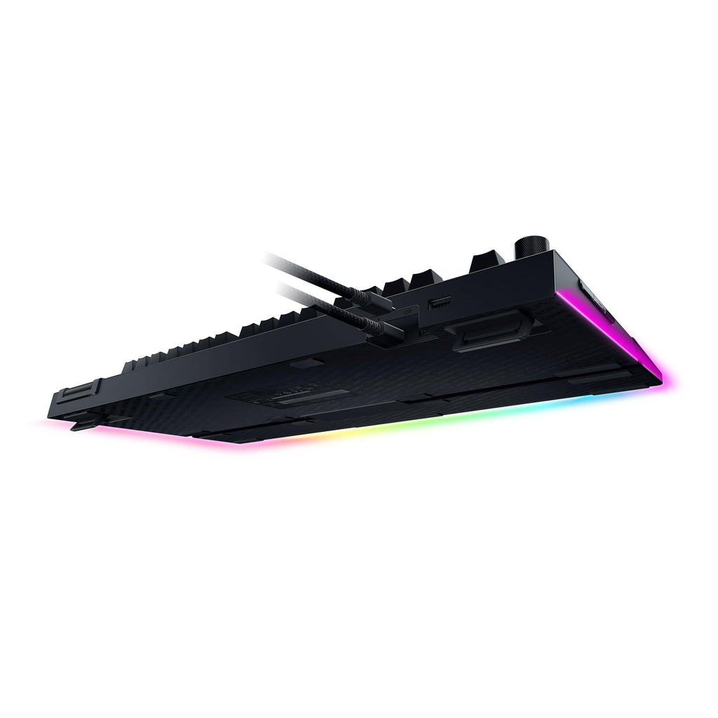 Razer BlackWidow V4 - Mechanische Gaming-Tastatur Chroma RGB (Mechanische Yellow Switches, 6 eigene Makro-Tasten, Doubleshot-ABS-Tastenkappen) QWERTZ DE-Layout | Schwarz