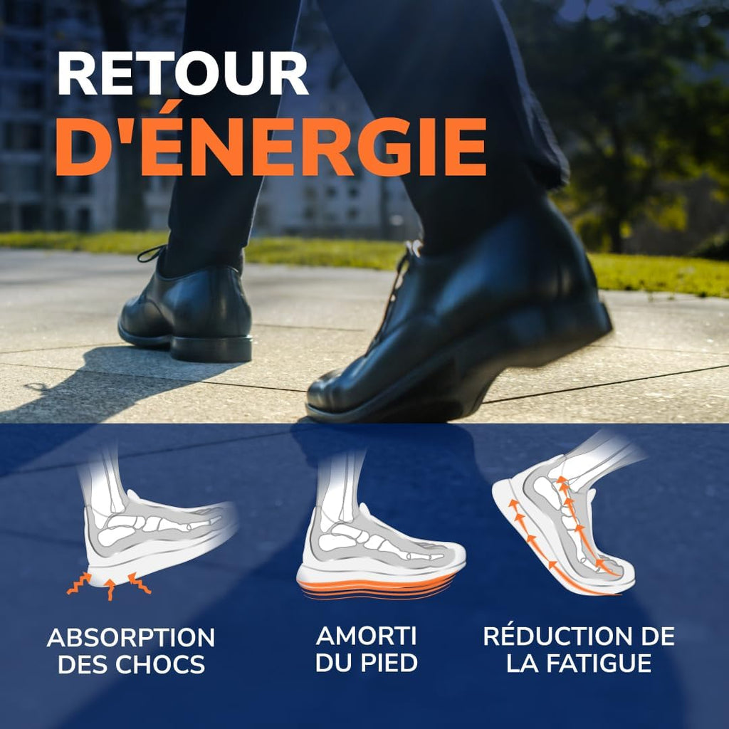 Dr. Scholl’s Orthopädische Einlegesohlen Advanced für Damen/Herren, für Arbeitsschuhe und Stiefel, lindern Plantarfasziitis, stützen Fußgewölbe und Plattfüße, stoßabsorbierend, bis zu 150 kg