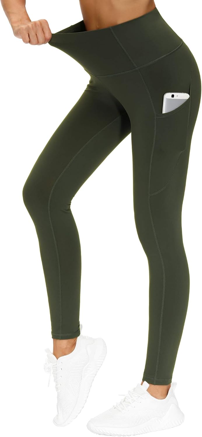 THE GYM PEOPLE Women's Thick High Waist Yoga Pants Workout Leggings