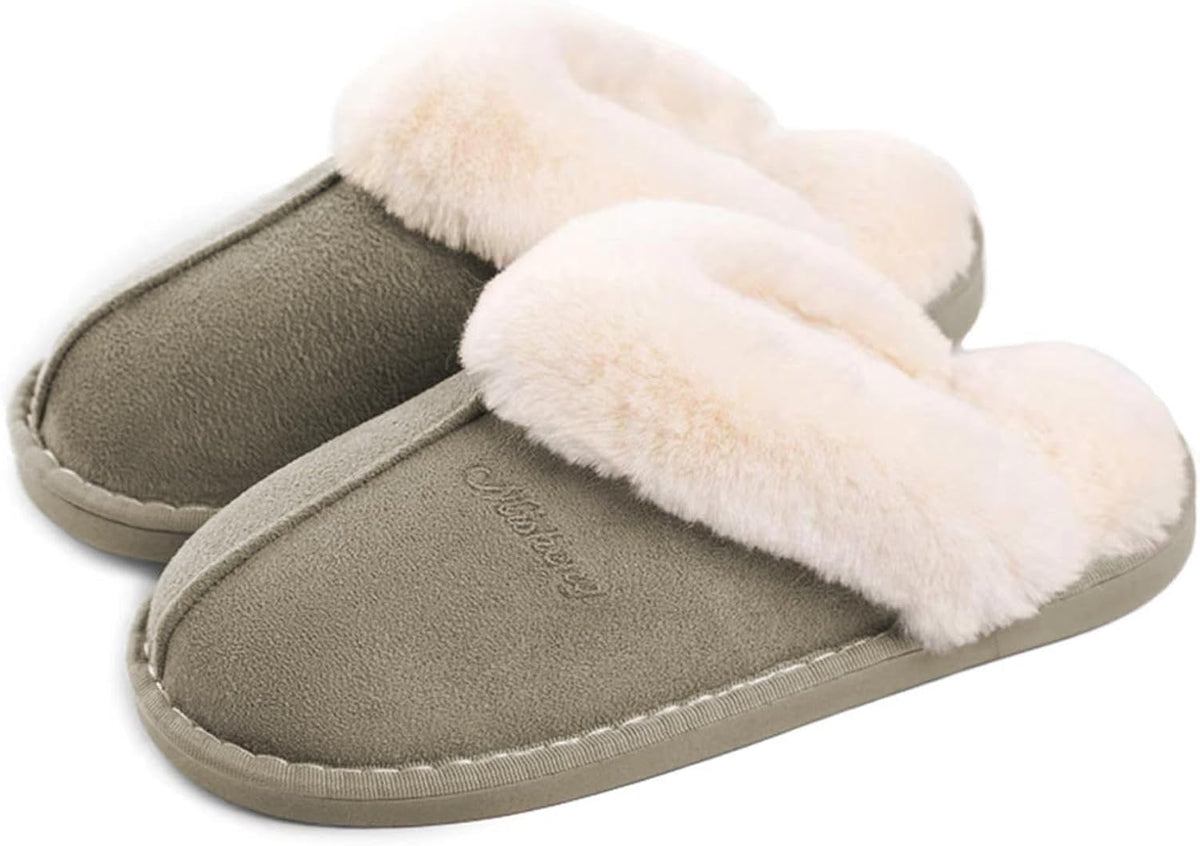 Misolin Damen Herren Hausschuhe Winter Warme Pantoffeln mit Memory-Schaum
