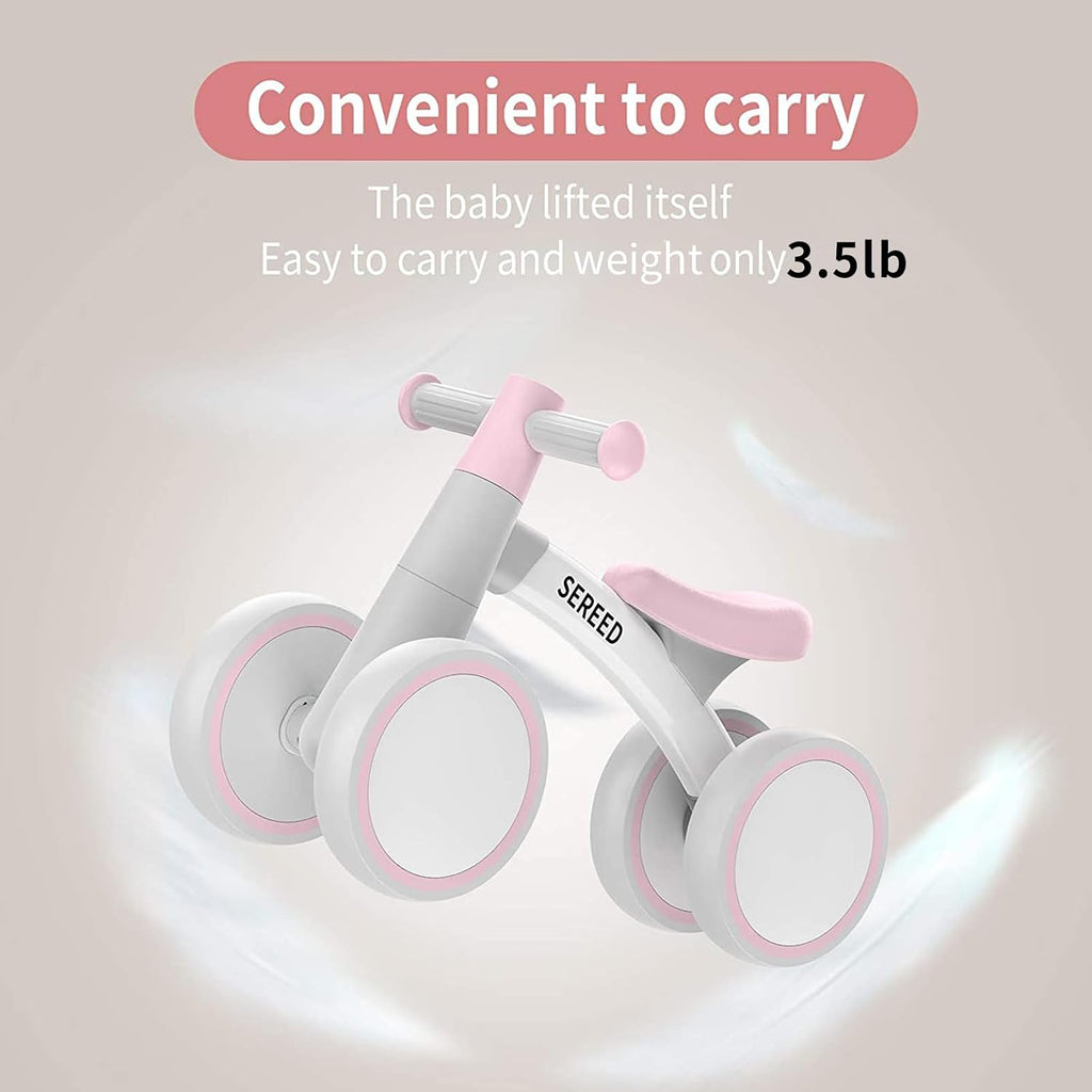 SEREED Baby Balance Bike for 1 Year Old Boy Girl, First Birthday Gift Toy