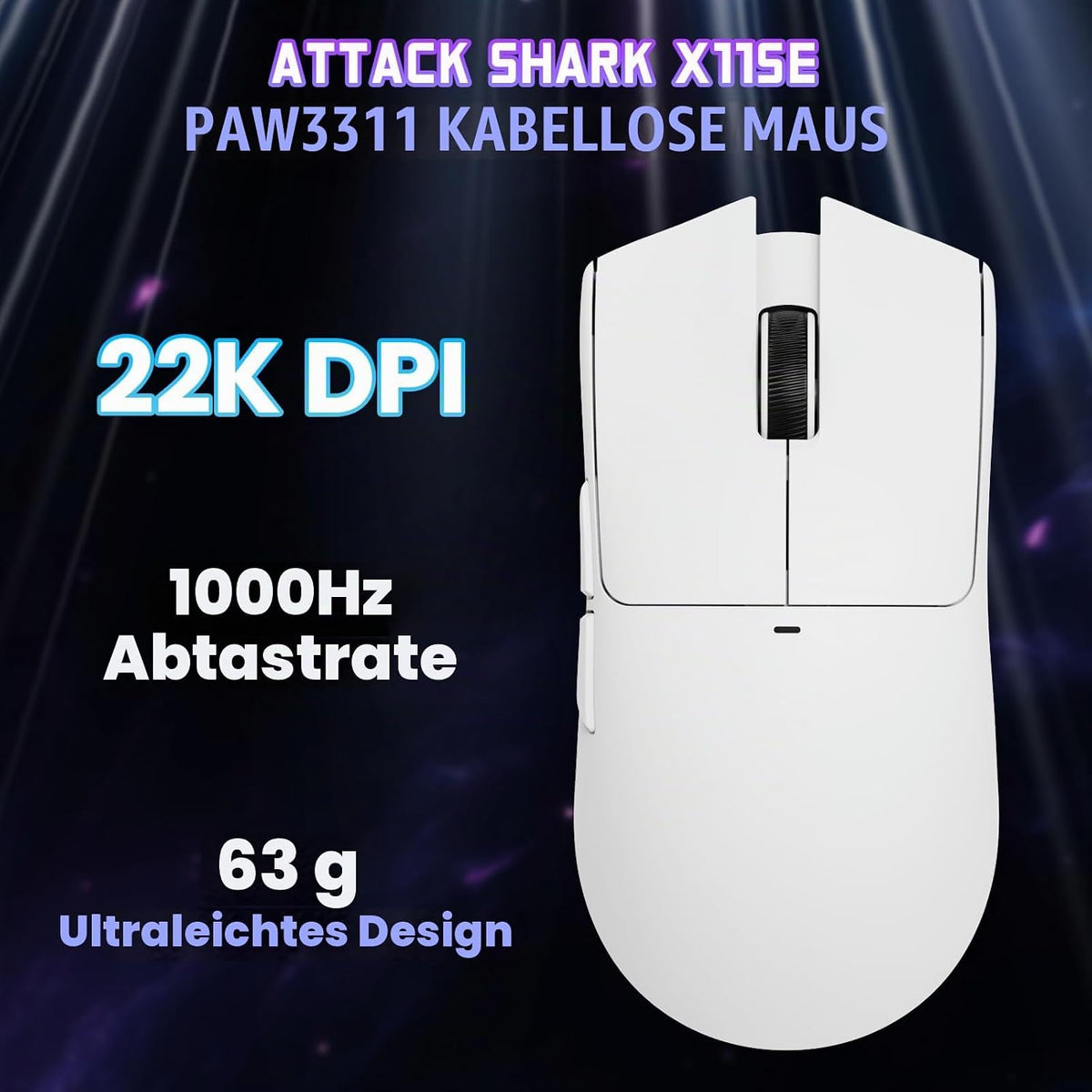 ATTACK SHARK X11SE Kabellose Gaming-Maus