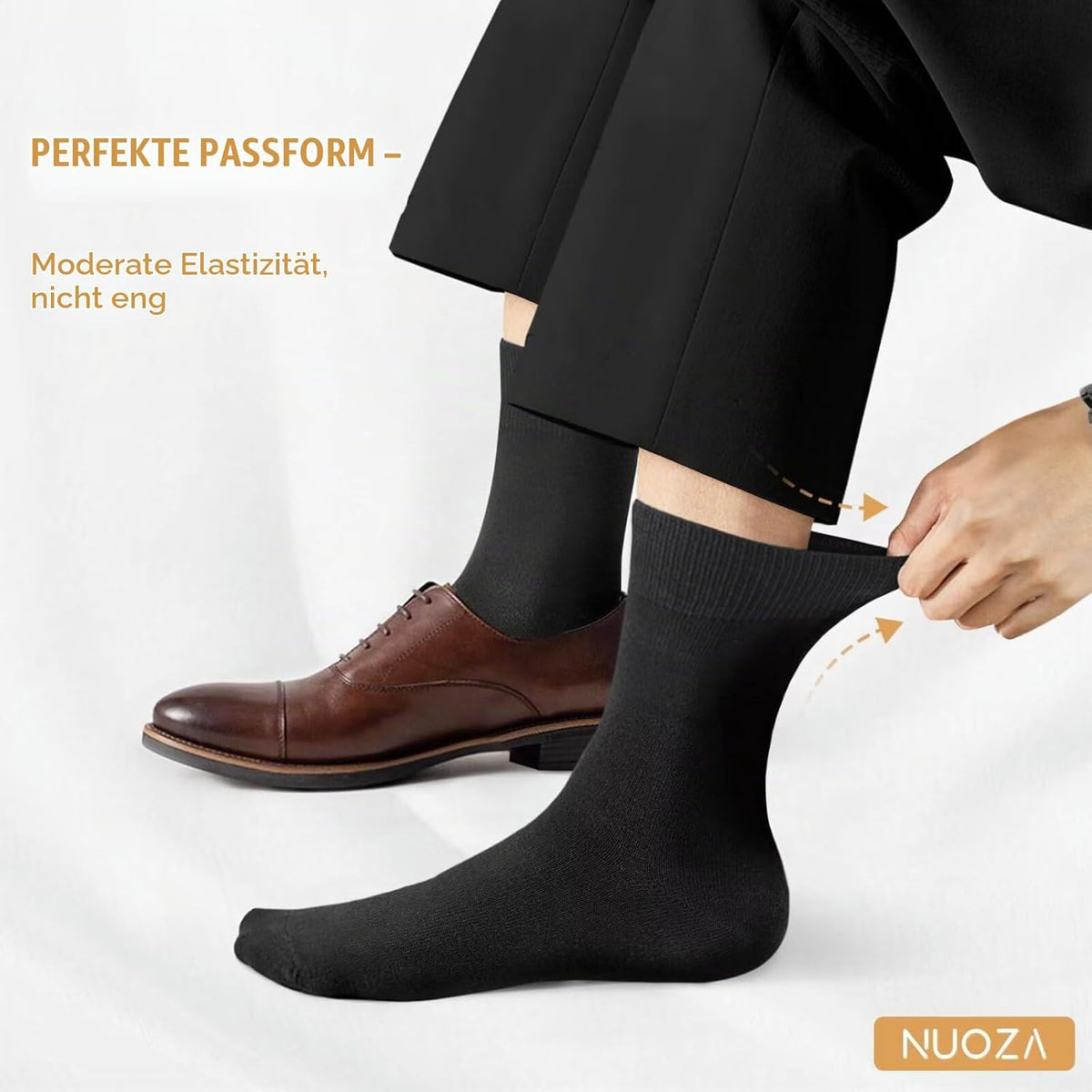 NUOZA 12 Paar Socken Herren Damen Baumwolle Business Atmungsaktive Socks