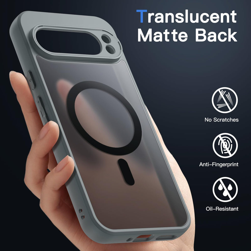 JETech Magnetische Hülle für Google Pixel 10/10 Pro, Obsidian