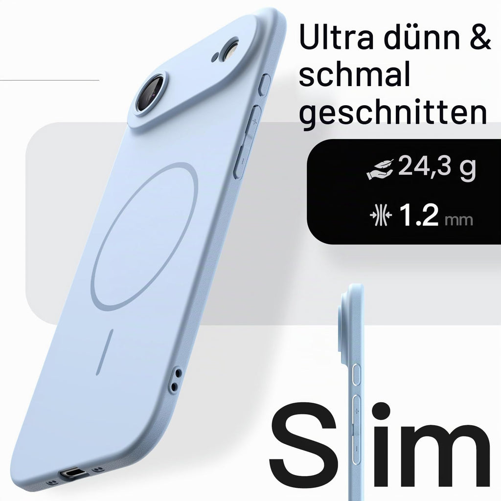 JETech Magnetische Dünne Hülle für iPhone 18 Pro, Schwarz
