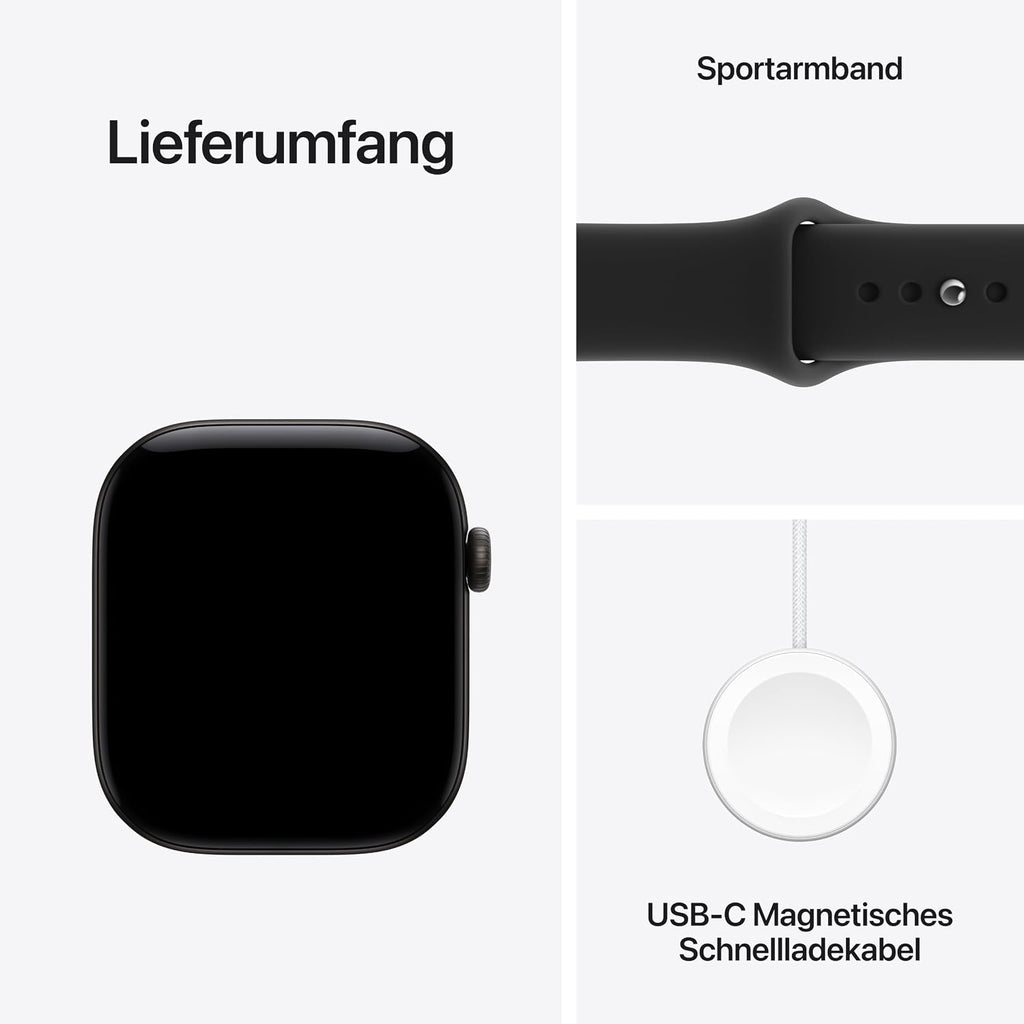 Apple Watch Series 12 GPS, 42 mm Aluminiumgehäuse Dunkelbronze