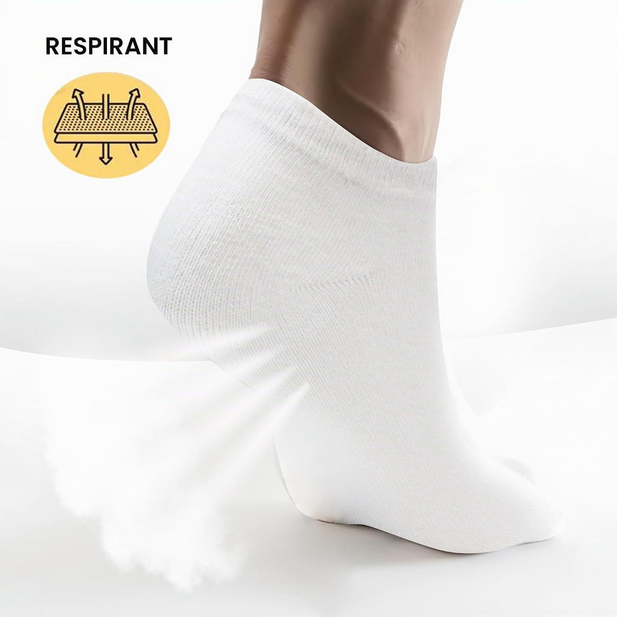 Chaussettes Basses Homme Femme lot de 12 Paires Socquette Sport Coton Socquettes Respirant Courtes Chaussette Femme Coton Courtes Bassese