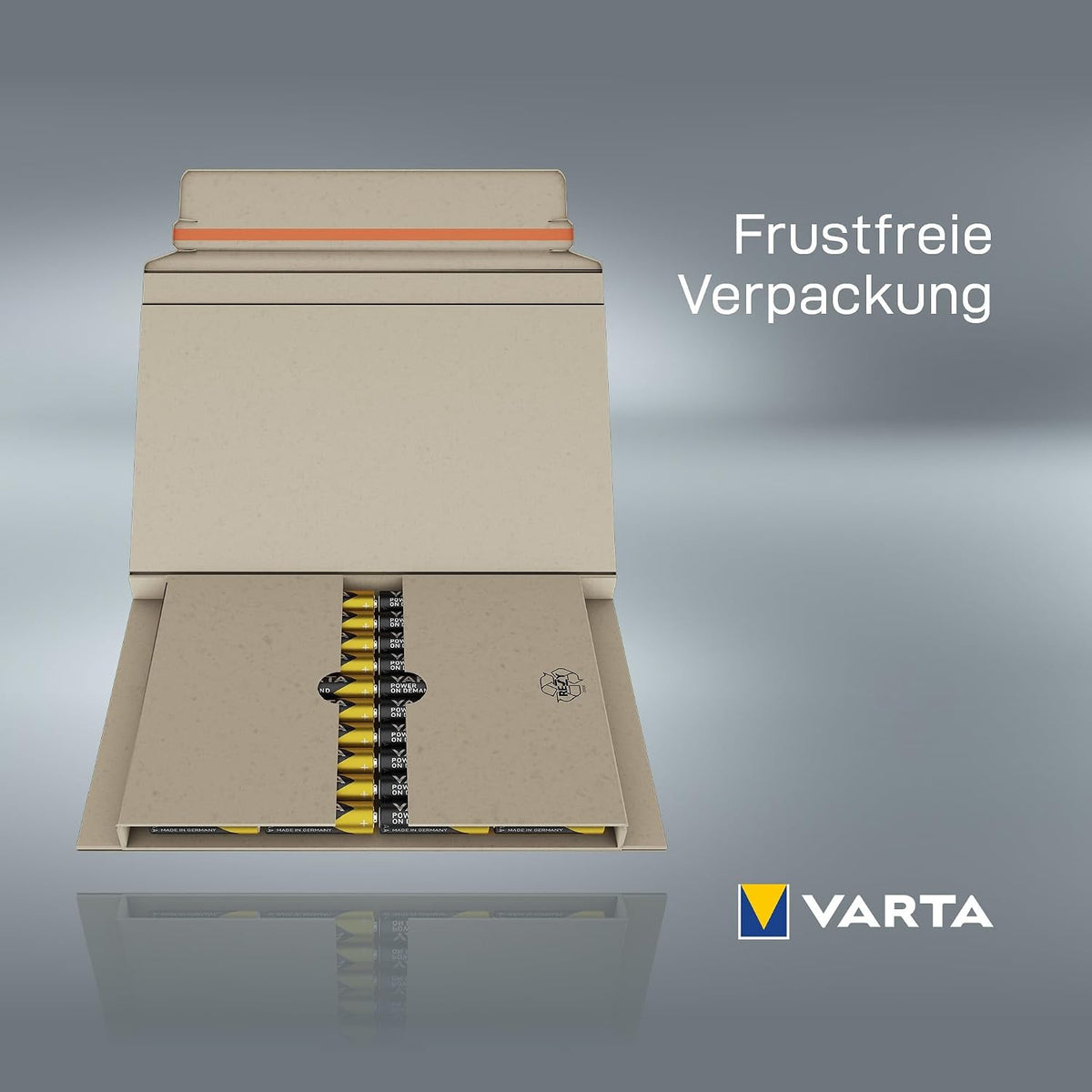 Varta Batterien AAA 100 Stück Power on Demand Alkaline 1,5 V Vorratspack