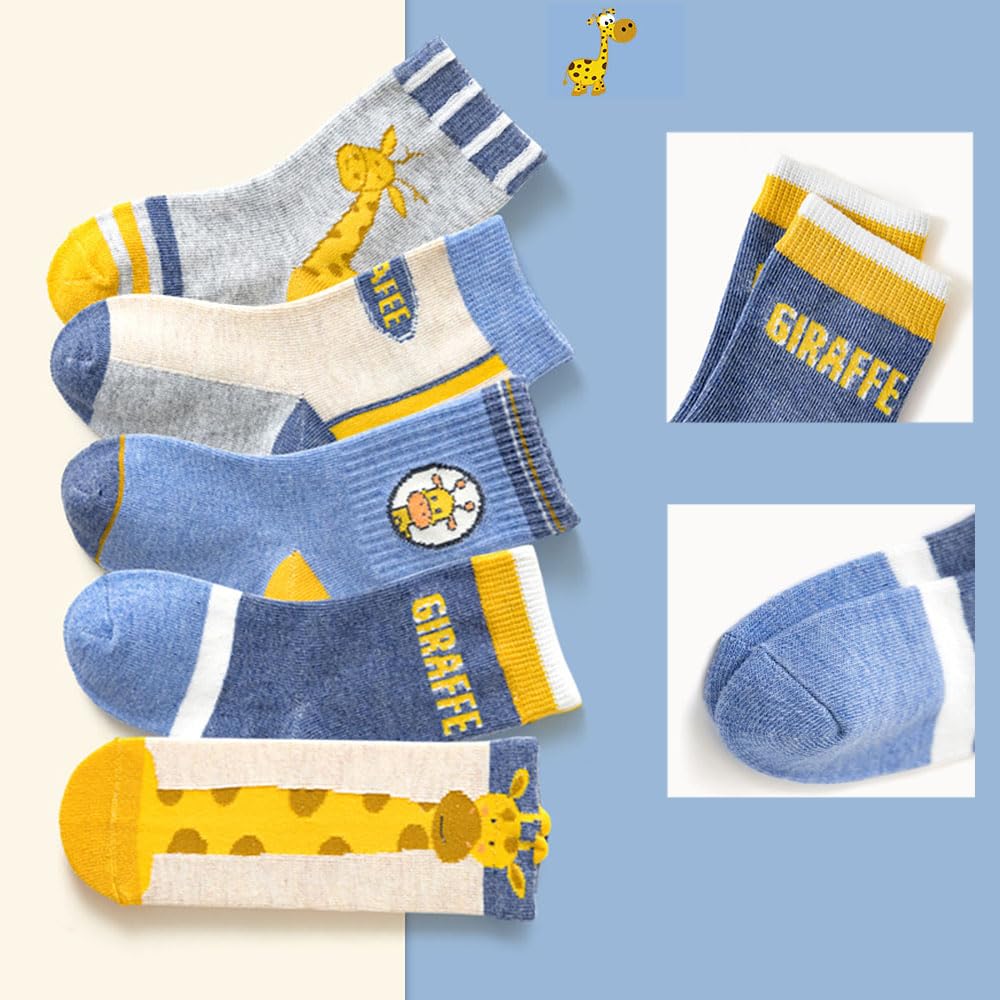 FedMois 10 Paires Chaussettes chaudes hiver en Coton Garçons Filles Socquette Enfant