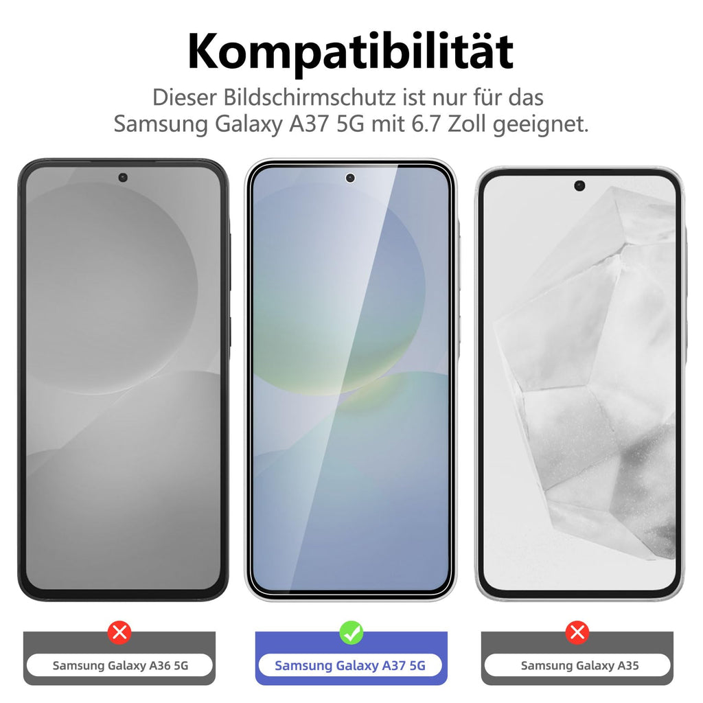 NEW'C Schutzfolie für Samsung Galaxy A35 5G für Panzerglas
