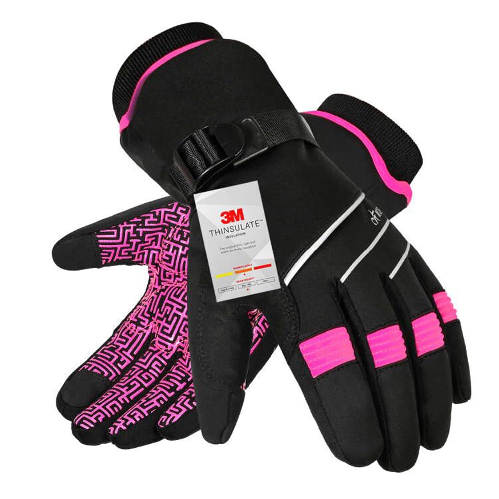 Winterhandschuhe Wasserdicht-30°F 3M Thinsulate Skihandschuhe Warme Touchscreen Handschuhe