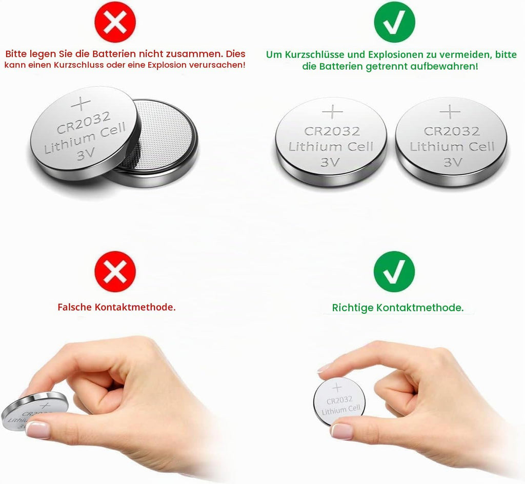 CR 2032 30er Votivkerzen,CR2032 Batterien 3V Lithium-Knopfzelle,Teelichter, Video, Computer, Rechner, IC-Karten