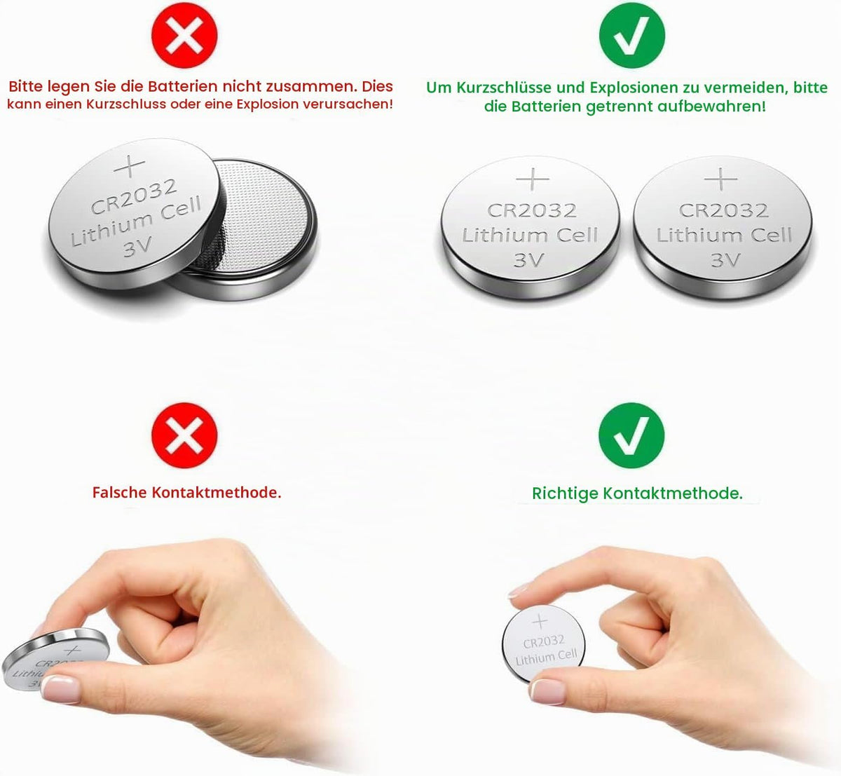 CR 2032 30er Votivkerzen,CR2032 Batterien 3V Lithium-Knopfzelle,Teelichter, Video, Computer, Rechner, IC-Karten