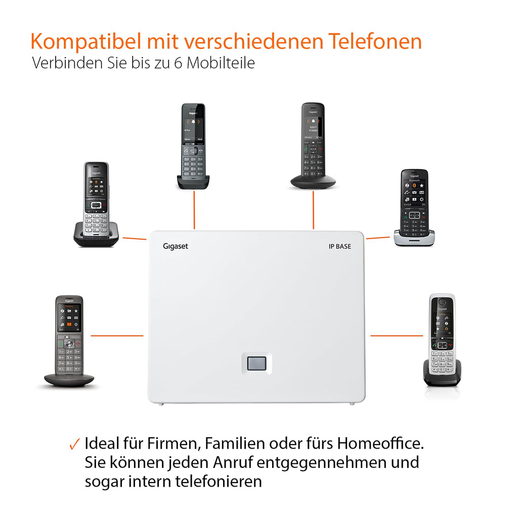 Gigaset Comfort 520A Duo - 2 Schnurlose DECT-Telefone mit Anrufbeantworter - Beste Audioqualität mit Freisprechfunktion - Anrufschutz - Adressbuch 200 Kontakten, titan-schwarz [Deutsche Version]