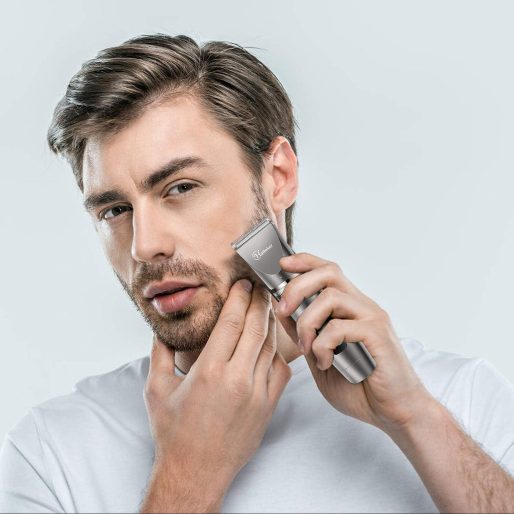 Hatteker 3-in-1 Herren Haarschneidemaschine Wasserdicht Barttrimmer