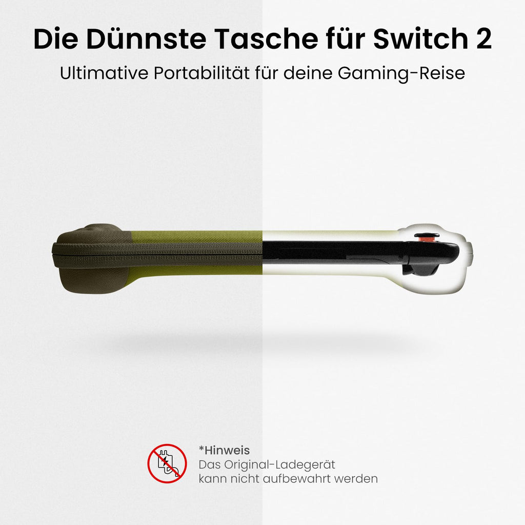 tomtoc Slim Tasche für Nintendo Switch 2, Schutz nach Militärstandard