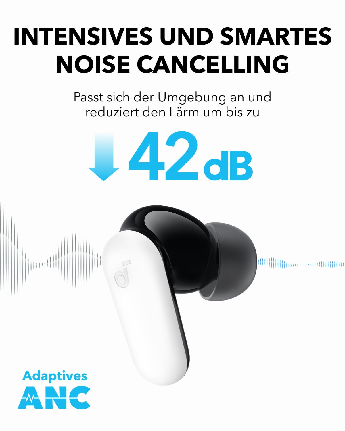 soundcore by Anker P20i Kabellose Bluetooth Kopfhörer in-Ear, 10mm Treiber