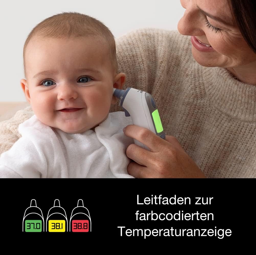 Braun ThermoScan 7 Ohrthermometer BRAIRT6520 | Age Precision Technologie | Farbcodiertes Digitaldisplay | Baby- und kleinkindfreundlich | Die #1 Marke bei Ärzten(1)