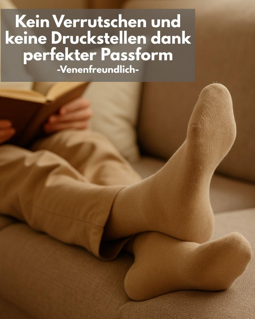 sockenkauf24 Diabetikersocken ohne Gummi & ohne Naht 97% Baumwolle (6 Paar) Diabetiker Socken mit Komfortbund für Damen & Herren