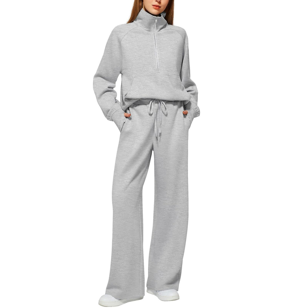 Tracksuit Womens Full Set Lounge Wear Sets for Women UK Comfort Long Sleeve Activewear Fall Outfits Gym 2 Piece Ladies Sweatshirts Joggers