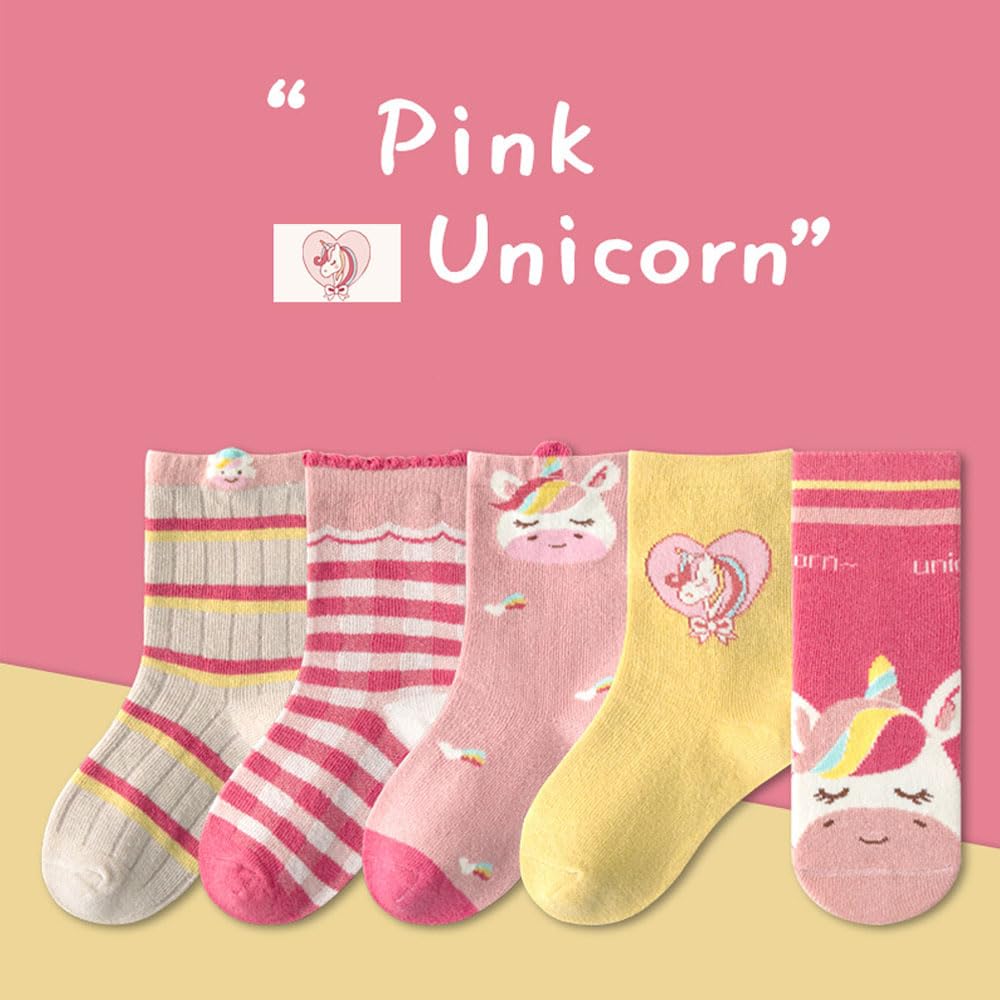 FedMois 10 Paires Chaussettes chaudes hiver en Coton Garçons Filles Socquette Enfant