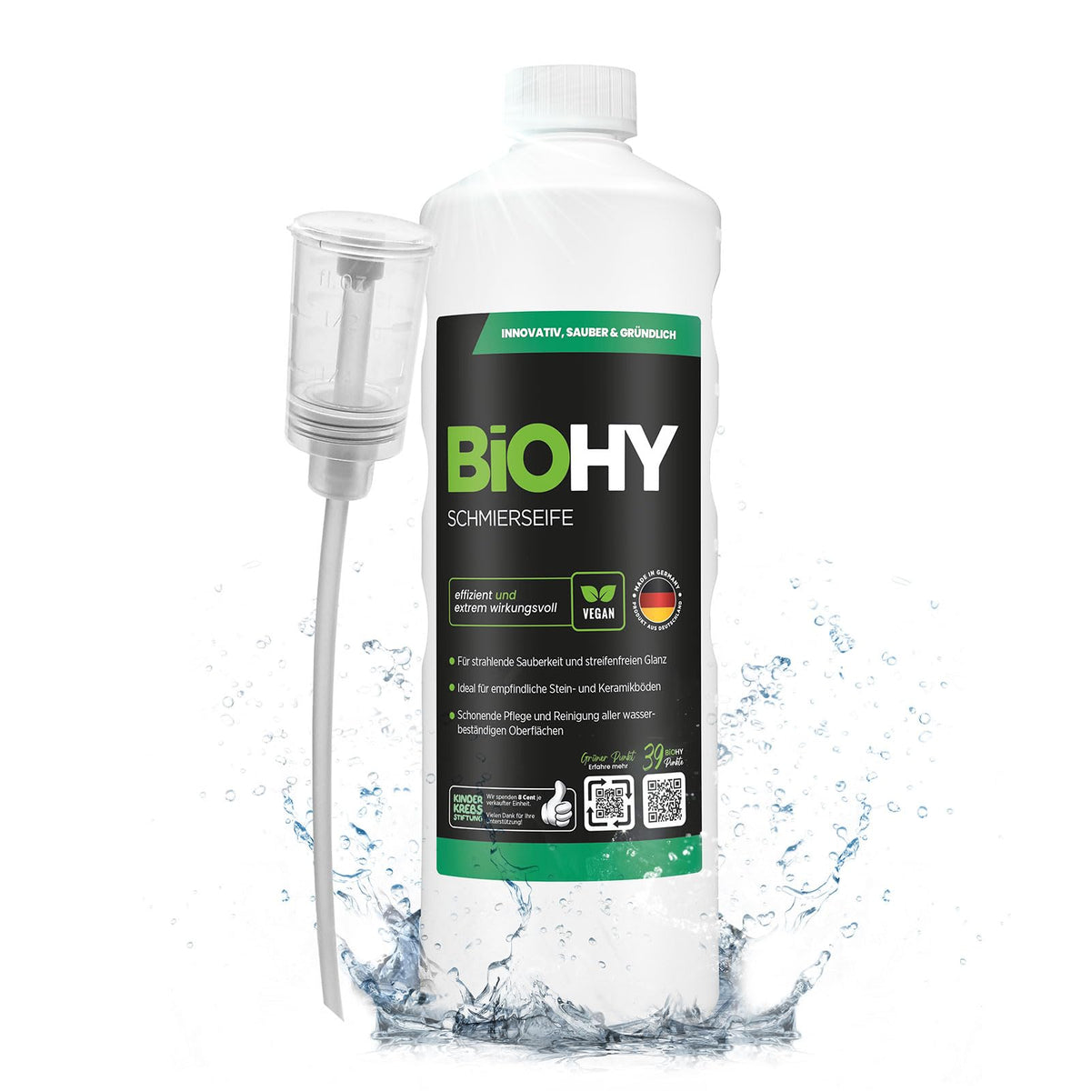 BiOHY Wischroboter Reiniger für Station mit Orangenduft (2 x 1 Liter)