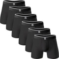 Giovici Mens Boxers Bamboo Anti Chafing Soft Comfortable Boxer Briefs Longer Leg - Boxer Shorts Multipack - Moisture Wicking Technology