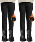 DDOBB 2er Pack Thermo Leggings Mädchen Mit Fleece High Waist