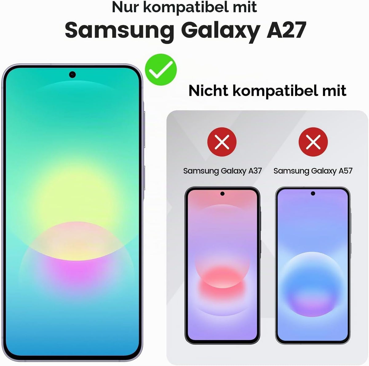 Peakally Handyhülle für Samsung Galaxy A17 5G Hülle [Mit 1 Stück Panzer Schutz Glas] [Premium PU Leder] [RFID-Blockierung] [Kartenfach] Klapphülle kompatibel mit Galaxy A17 5G / 4G - Grün
