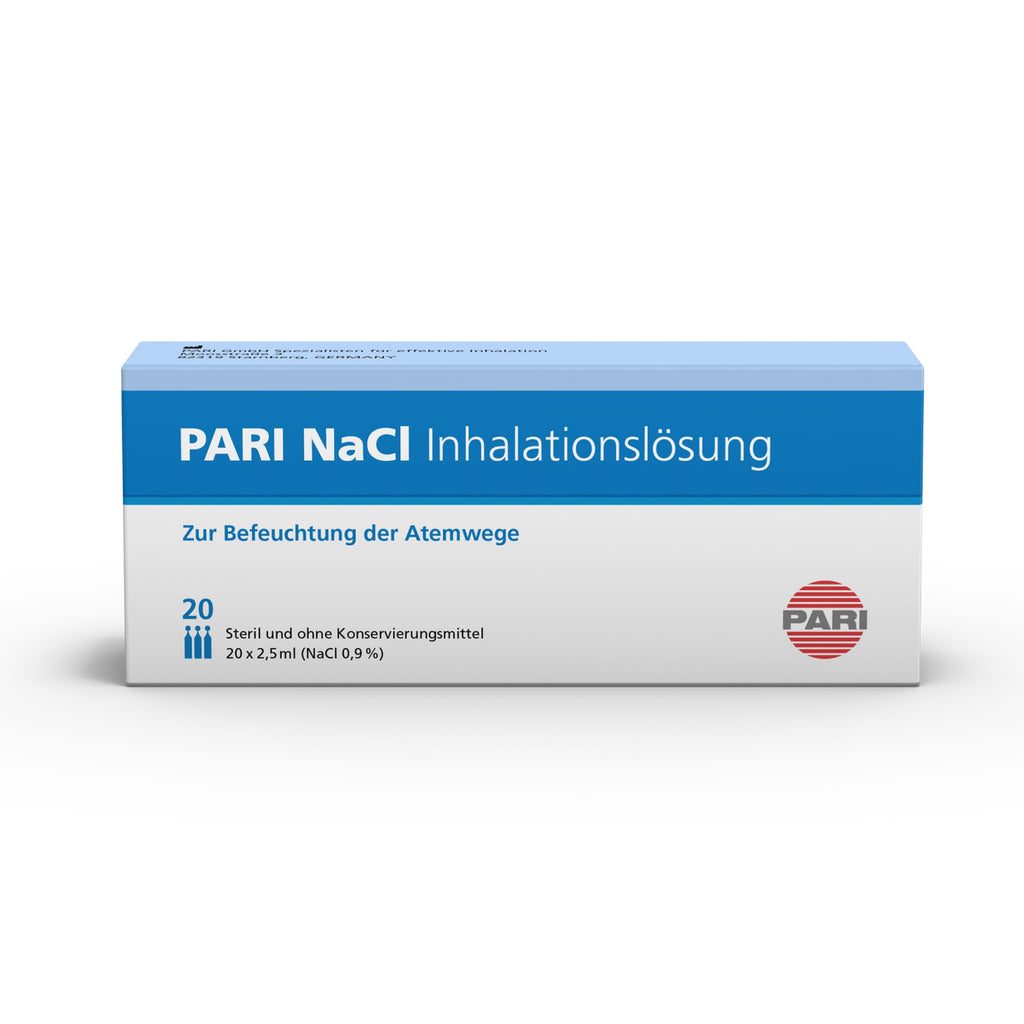PARI NaCl 0,9% Inhalationslösung - isoton (0,9% Kochsalz),60 x 2,5 ml